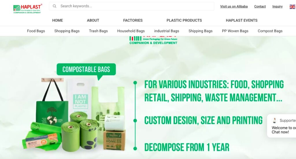 Biodegradable Bags Wholesalers in Vietnam Haplast Group