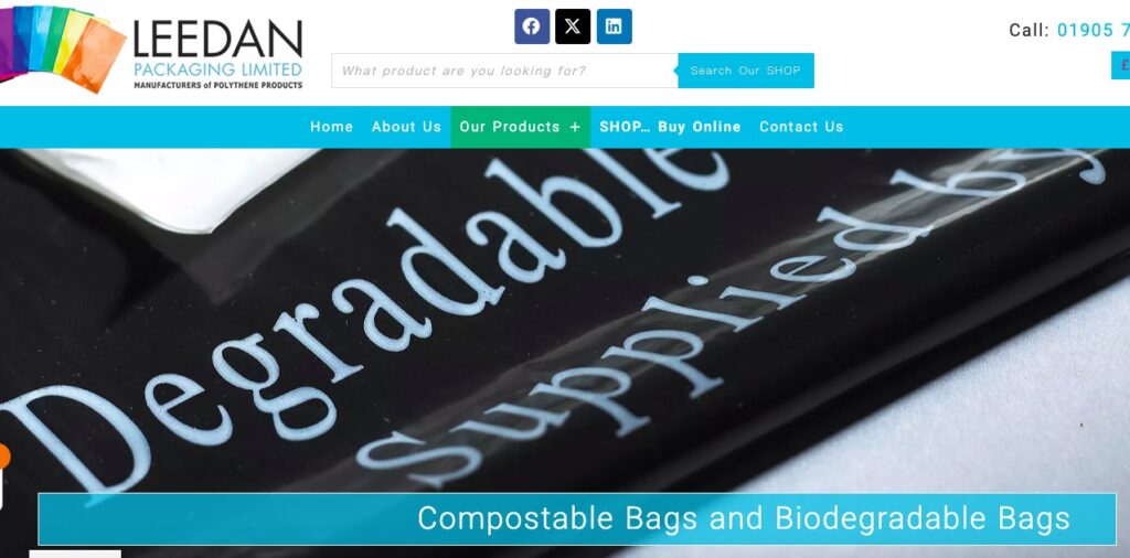 Leedan Packaging Ltd biodegradable bags wholesale UK