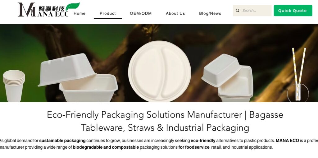 Compostable Packaging Manufacturers in China MANA ECO