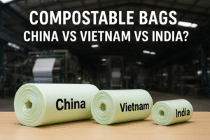 Compostable bags supply chain comparison: China vs Vietnam vs India