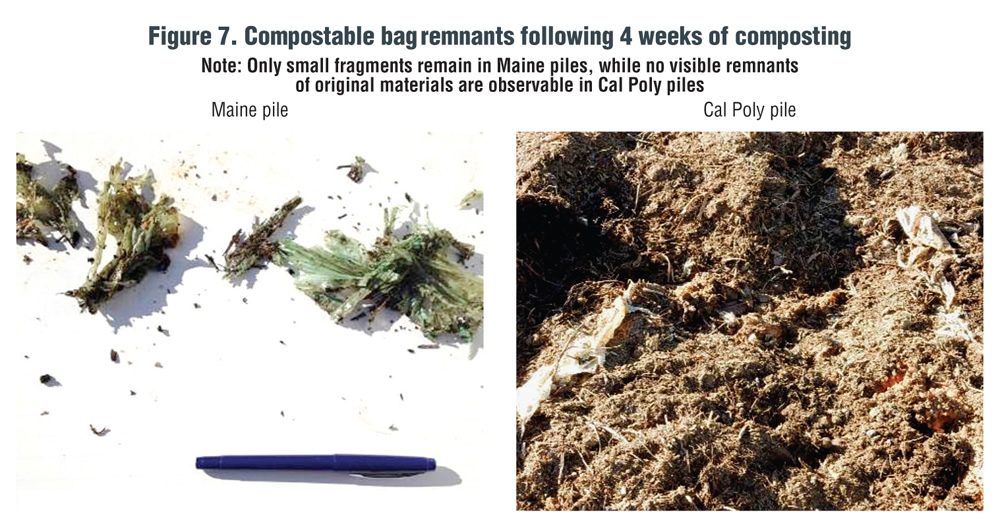 compostable toilet bag before and after real composting test 45-180 days PLA PPCP material