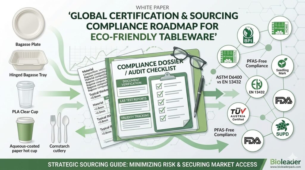 2026 SB 54 compliance checklist for sourcing compostable bags wholesale and OEM