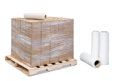 Compostable Stretch Film vs Traditional Stretch Film 2026 2 Compostable stretch film wrapped pallets in warehouse – sustainable pallet wrap in use 2026