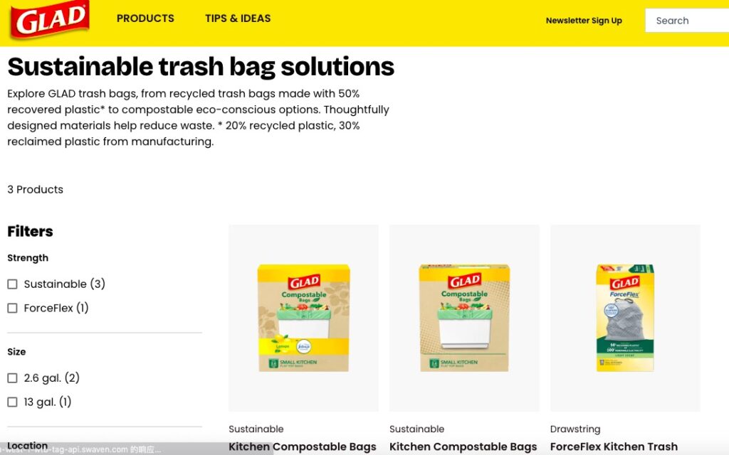 Glad ForceFlex Compostable bags