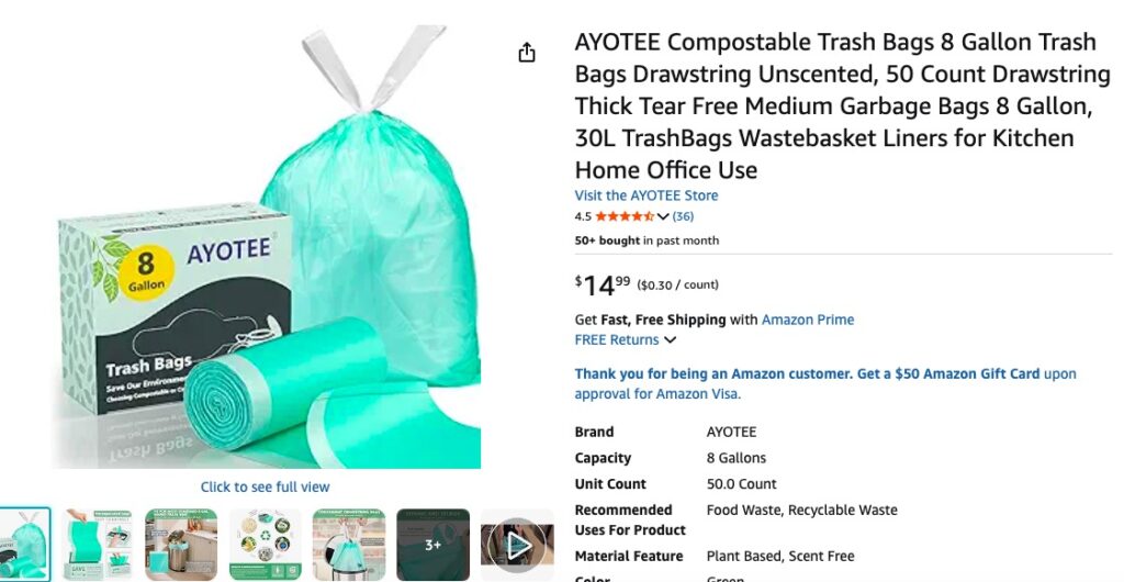 AYOTEE’s 8-gallon bags 