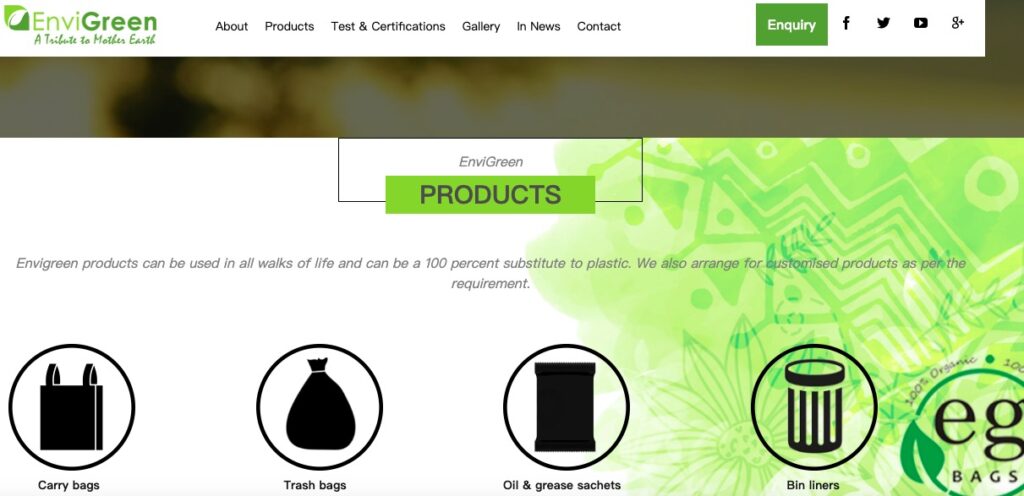 Biodegradable Bags Manufacturers and Suppliers in the World EnviGreen (India)