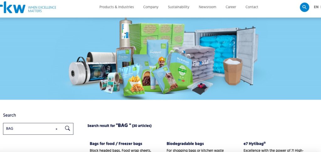 Biodegradable Bags Manufacturers and Suppliers in the World RKW Group (Germany)