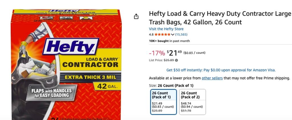 Contractor Trash Bags