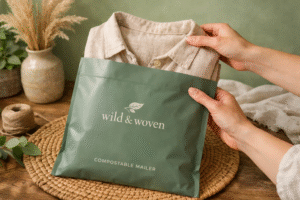 Custom Compostable Mailers for Clothing Brands - Premium Design Showcase