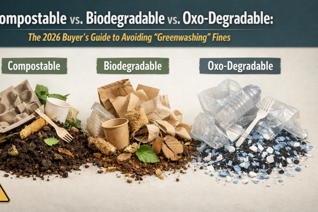 Compostable vs Biodegradable vs Oxo-Degradable