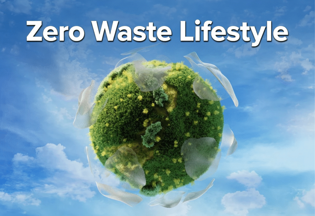 Zero Waste Lifestyle: The Complete Step-by-Step Guide (2026) 7 Zero Waste Lifestyle infographic with 5 Rs - Refuse Reduce Reuse Zero Waste Lifestyle infographic with Earth and 5 Rs - Refuse Reduce Reuse Recycle Rot