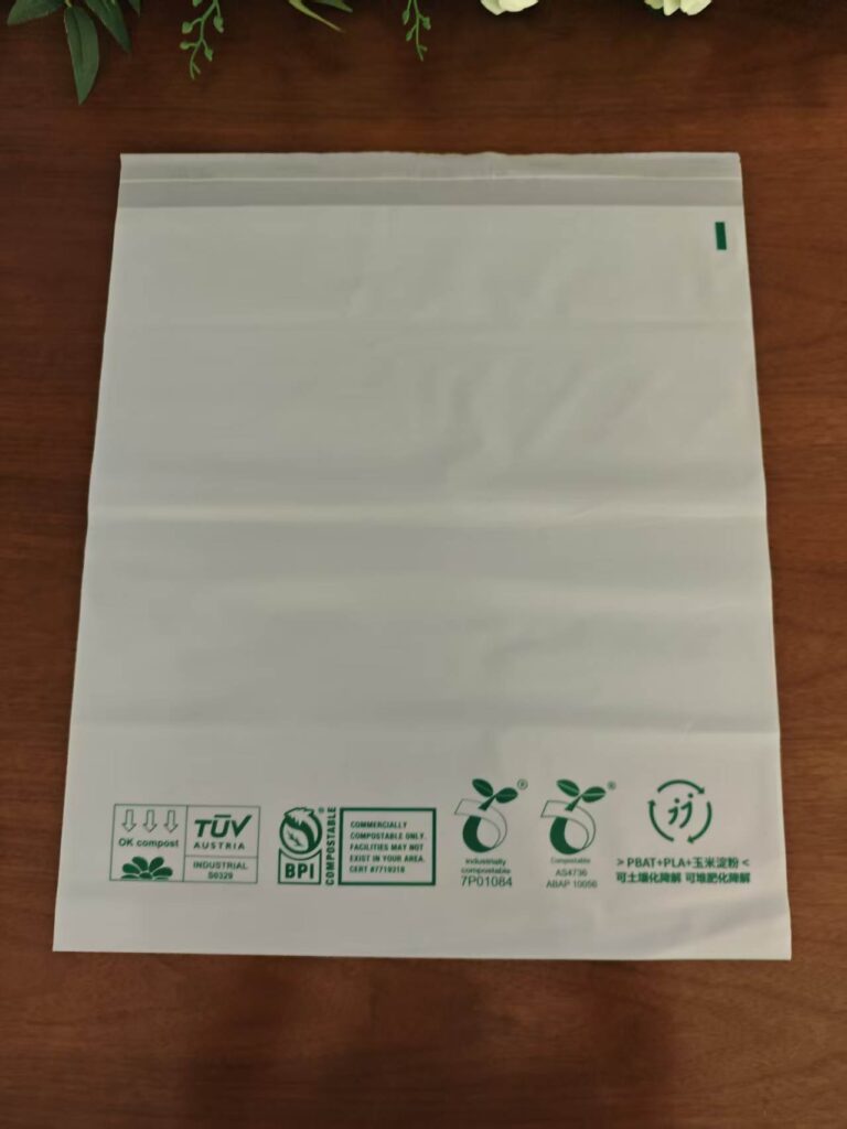 Compostable Garment Bags: The Sustainable Alternative to Plastic Polybags for Fashion Brands (2026 Guide) 1 Biodegradable garment bags for fashion packaging – translucent natural film alternative to plastic polybags