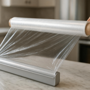 Compostable cling film for food packaging