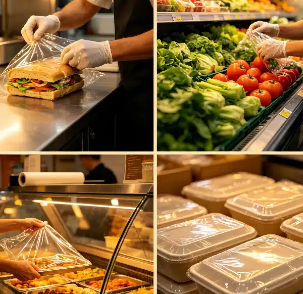compostable cling film 4 Compostable cling film packaging for wholesale supply