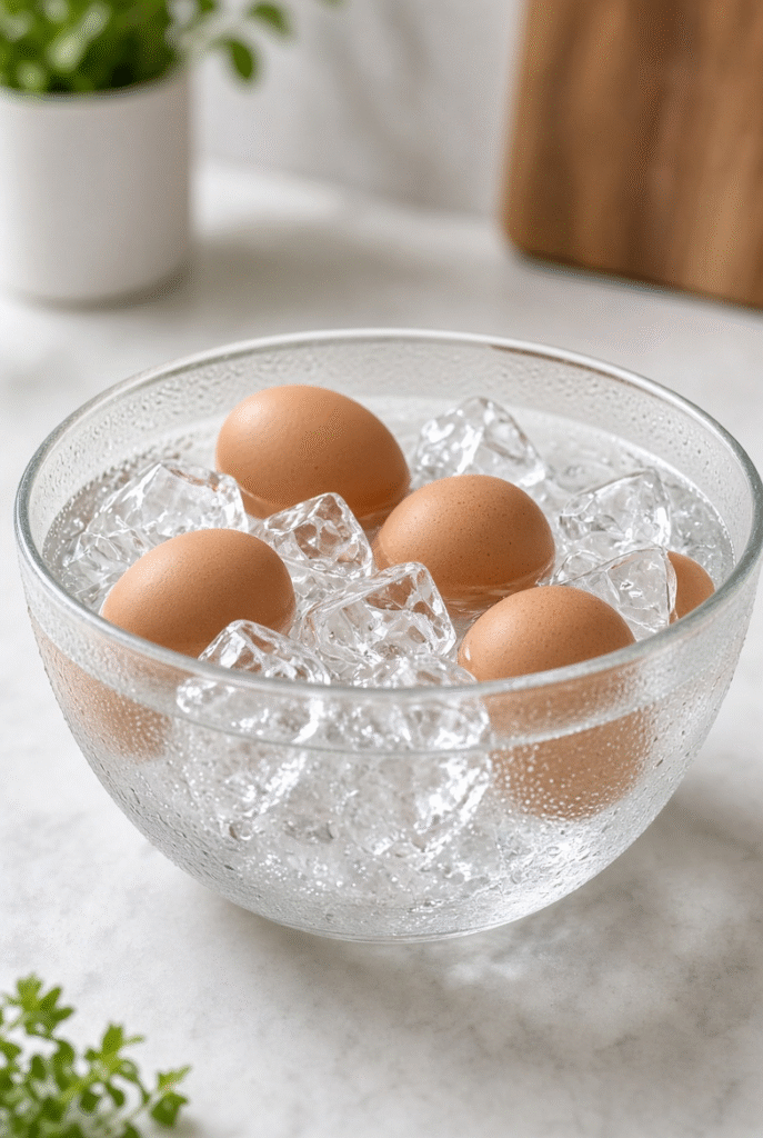 How long do hard boiled eggs last in the fridge - cooling hard-boiled eggs in ice water bath